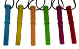 Sensory Chew Necklace Chewelry Pendant Textured Chews Stim Chew Toys for ASD Autism Bite Wars