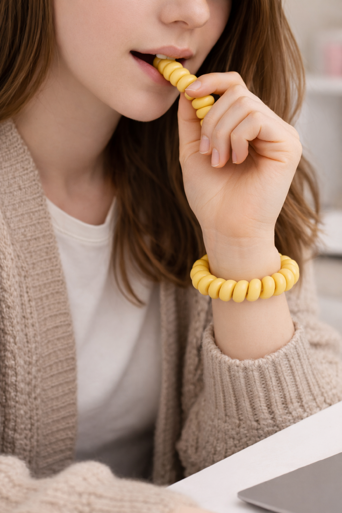 Stretchy Sensory Coil Bracelet: Discreet Anxiety Relief & Fidget Weara ...