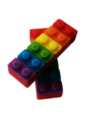 Chewelry Sensory Chew Necklace Brick / Block Style Rainbow