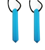 Chewelry Sensory Chew Necklace Discreet Stimming Chewlery Pendant Sky Blue 2 Pack