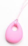 Sensory Chew Necklace Chewelry Autism ADHD ASD Biting Child Baby Teething Chewy Toy Children Baby Pink
