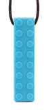 Chewelry Sensory Chew Necklace Brick / Block Style blue