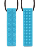 Chewelry Sensory Chew Necklace Brick / Block Style 2 PACK BLUE